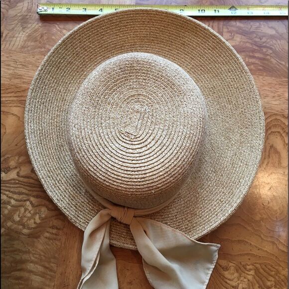 SUN N Sand Creme Tie Hat! - Picture 5 of 6